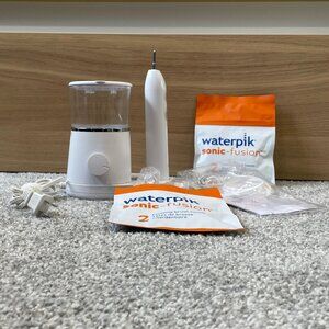 Waterpik Sonic-Fusion Flossing Electric Toothbruth with Water Flosser Bundle